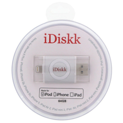 iDiskk ID64S Flash disk 64 GB 2v1 IDISKK pro Apple iPhone/MacBook a další - Lightning/USB – Silver