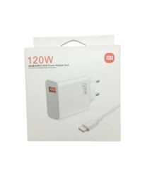 Xiaomi MDY-13-EE originální síťová rychlonabíječka Xiaomi MDY-13-EE + USB-C (Type-C) datový kabel v bílé barvě 120W