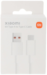 Xiaomi 40032 USB-C Datový Kabel 6A 1m White